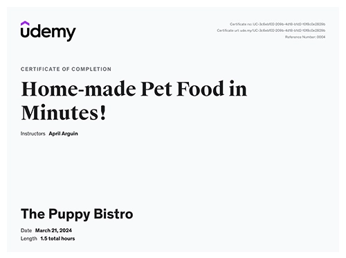 Homemade pet food for dogs and cats