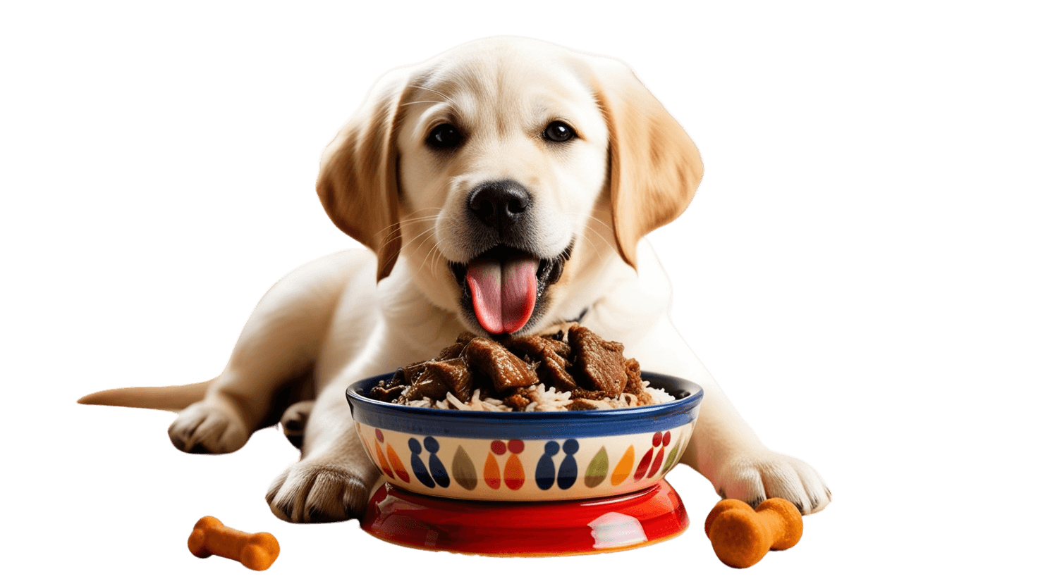 Dogs love homemade dog food from the puppy bistro